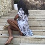Robe de Plage Bohèmienne blanc