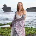 Robe de Plage à Imprimé Ailes d'Ange rose