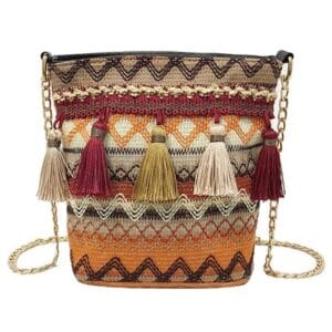 un sac bandouliere ethnique à franges 2