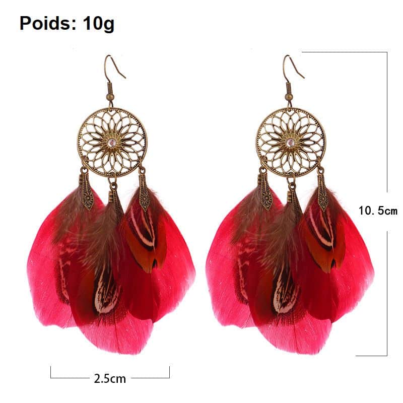 Hooa  Boucles d'oreilles discrètes et colorées en marqueterie de paille /  Boucles d'oreilles