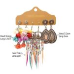 Boucles d'Oreilles Plumes et Breloques Plumes Multi dim