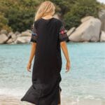 Robe de Plage Brodée Ethnique dos