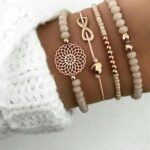 Bracelets ethniques perles et fleurs