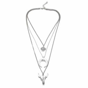 collier multirangs fin pendentifs varies 3