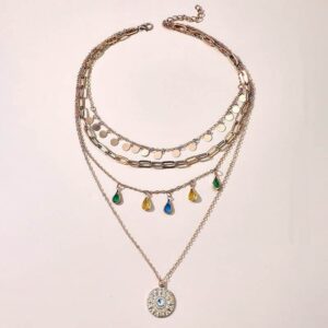 collier tour de cou multirangs 2