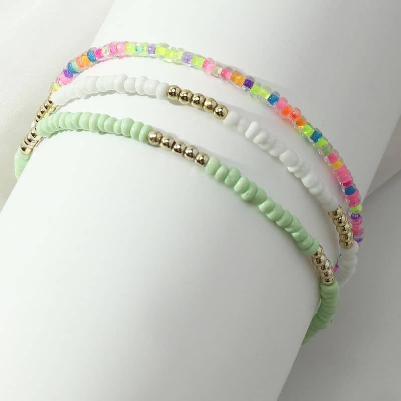 Bracelet de Cheville en Perles Colorées lifestyle 1