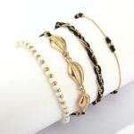 Pack 4 Bracelets de Cheville Perles et Coquillages lifestyle 4