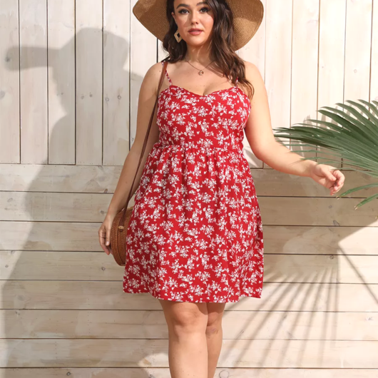 Robe D'été Grande Taille Dos Nu Motif Floral produit