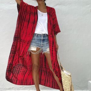 Robe Kimono Tie and Dye Manches Mi-longues produit