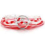 Bracelet en Cordon Tissé Symbole Vague rouge