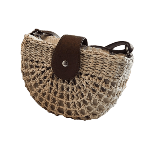 Sac Bandoulière Demi-Lune en Osier produit