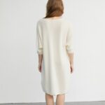 Robe Pull Semi-Longue en Cachemire Pur dos detail 1