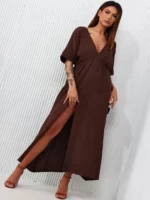 Robe Longue Fendue Décolleté Plongeant produit