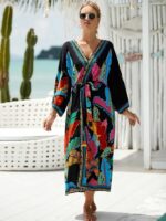 Kimono Cardigan Coloré Inspiration Africaine A