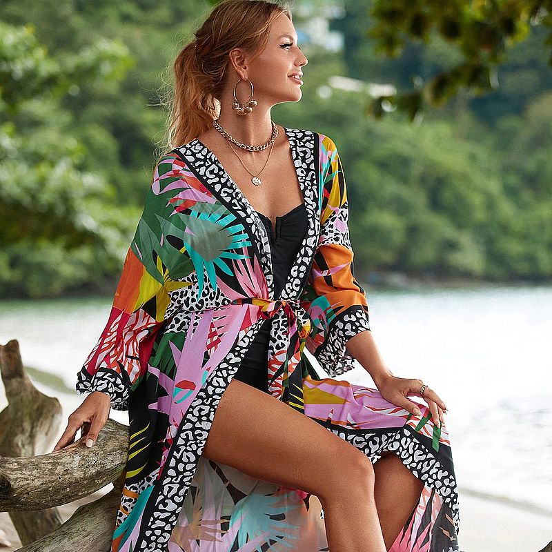 Kimono Cardigan Coloré Inspiration Africaine lifestyle 1