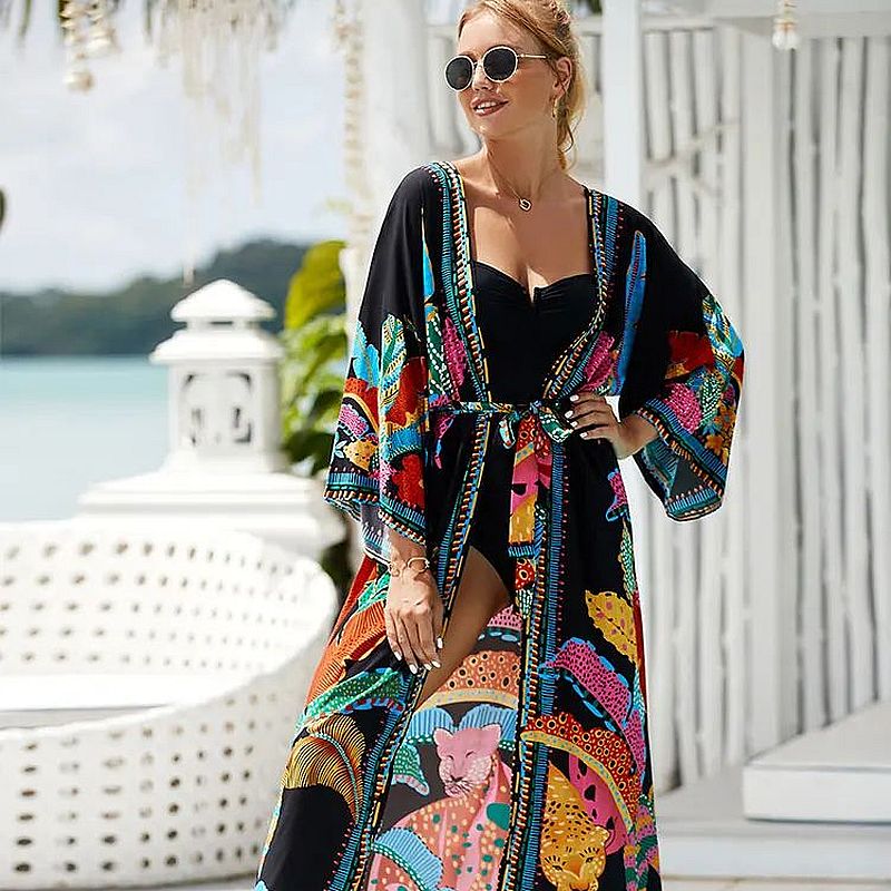 Kimono Cardigan Coloré Inspiration Africaine lifestyle 3